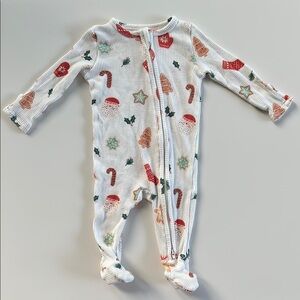 Angel Dear Thermal Zipper Footie - Cookie Print